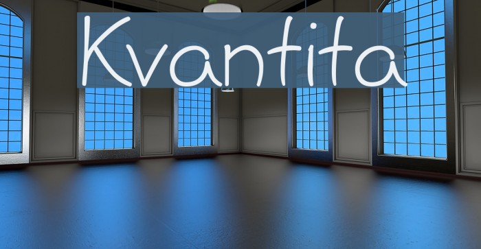 Kvantita Font examples