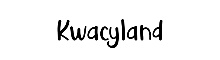 Kwacyland  Скачать бесплатные шрифты