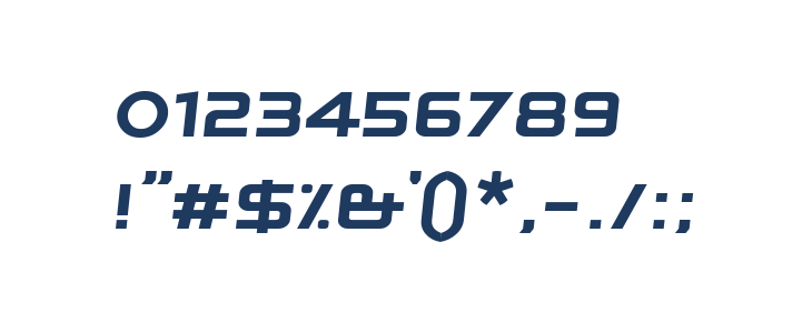 Kwajong Italic Other Characters