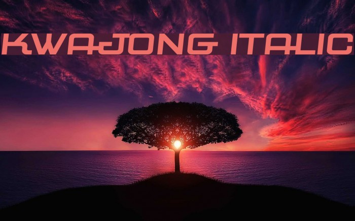 Kwajong Italic Example 2