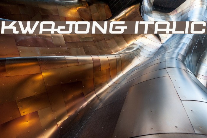 Kwajong Italic Example 3