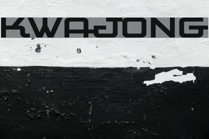 Kwajong Font examples