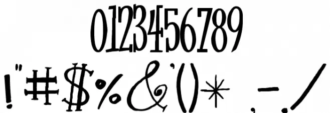 Kwekel Font OTHER CHARS