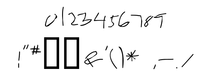Kwikfont Font OTHER CHARS