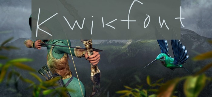 Kwikfont Font examples