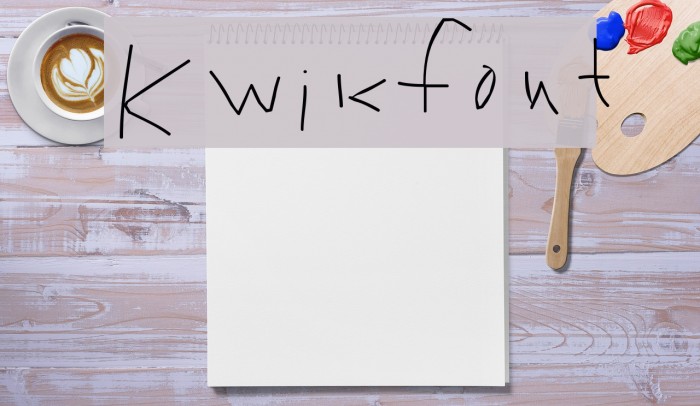 Kwikfont Font examples