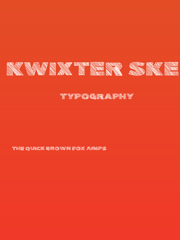 Kwixter Sketch Poster