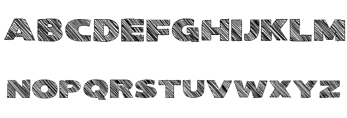 Kwixter Sketch Font LOWERCASE