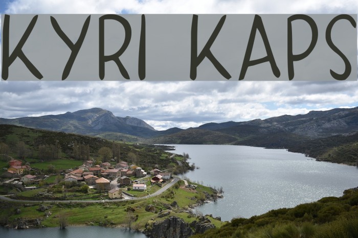 KYRI KAPS Font examples