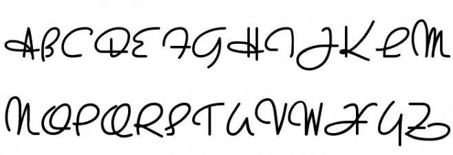 Kyanna Font UPPERCASE