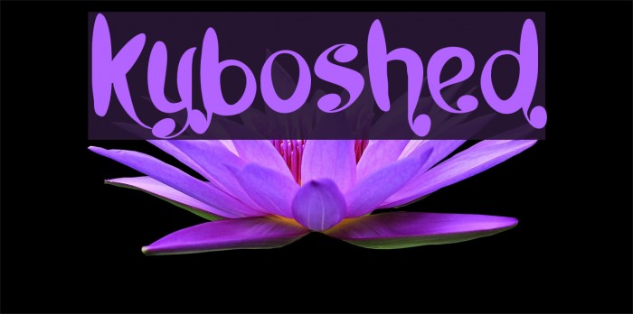 Kyboshed Font examples