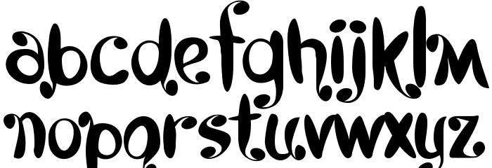 Kyboshed Font LOWERCASE