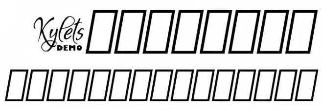 Kylets Demo Font OTHER CHARS