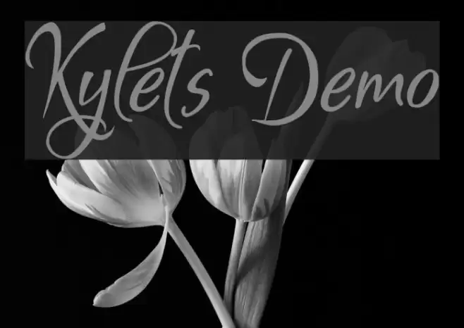 Kylets Demo Font examples