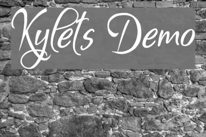Kylets Demo Font examples
