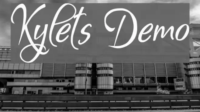 Kylets Demo Font examples