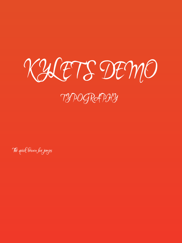 Kylets Demo Poster