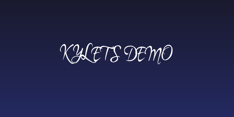 Kylets Demo Social Header