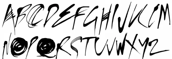 Kylie X Font Шрифта ВЕРХНИЙ