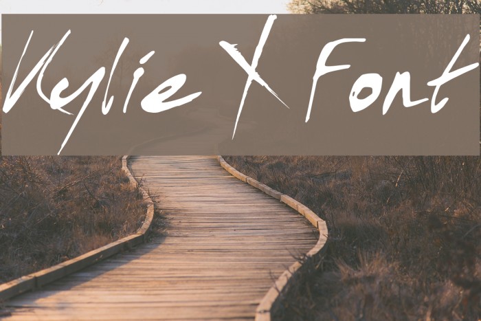 Kylie X Font Font examples
