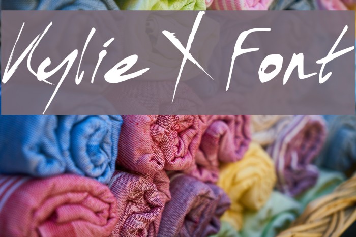 Kylie X Font Font examples