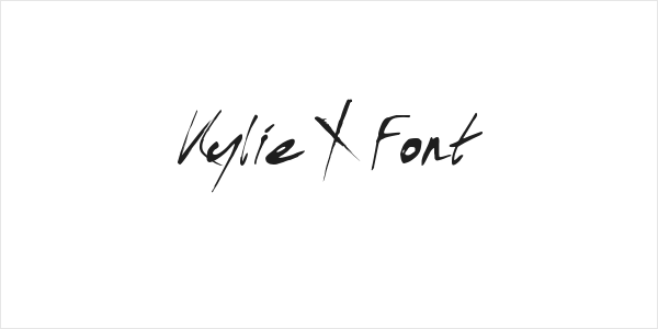Kylie X Font Logo