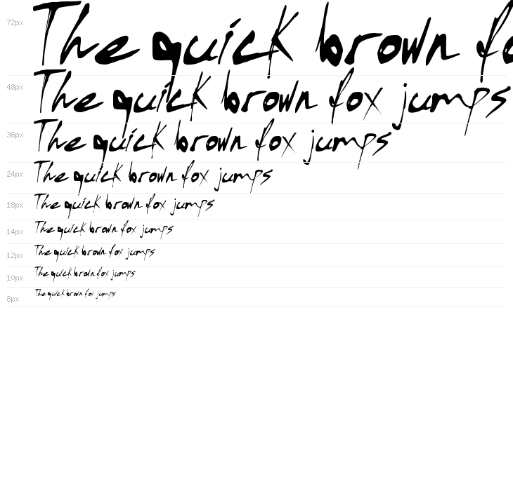 Kylie X Font Waterfall