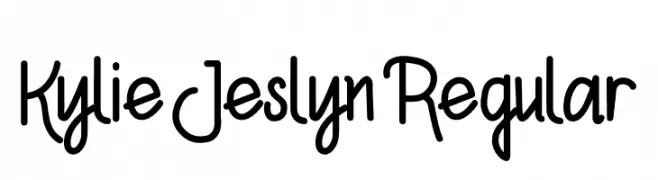 KylieJeslynRegular  font caratteri gratis