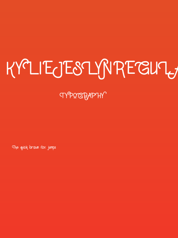 KylieJeslynRegular Poster