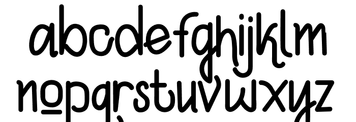 KylieJeslynRegular Font LOWERCASE