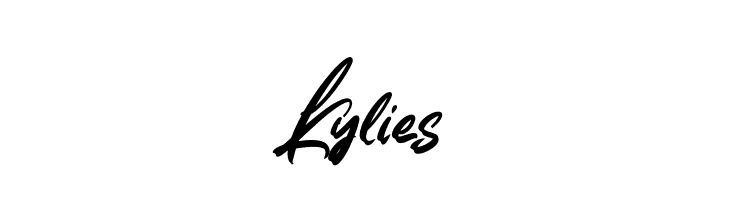 Kylies  Frei Schriftart Herunterladen