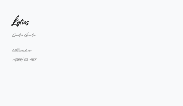 Kylies Business Card