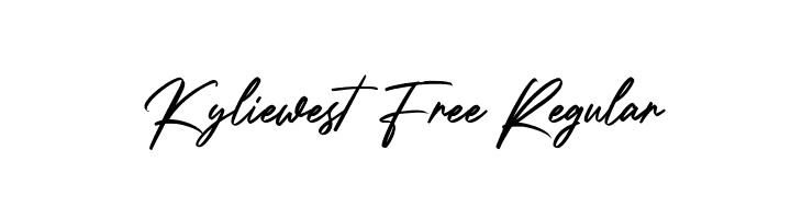 Kyliewest Free Regular  les polices de caractères gratuit tlcharger
