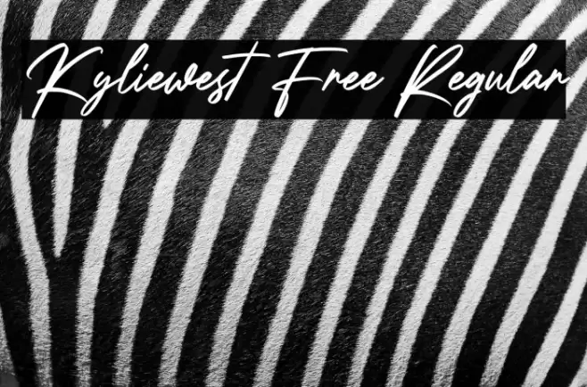 Kyliewest Free Regular Font examples