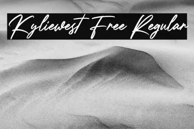 Kyliewest Free Regular Font examples