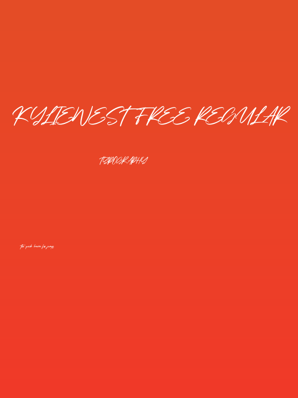 Kyliewest Free Regular Poster