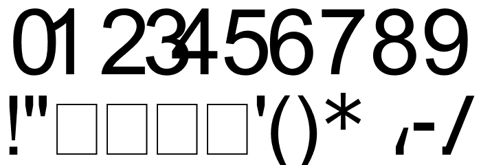 Kylych Font OTHER CHARS