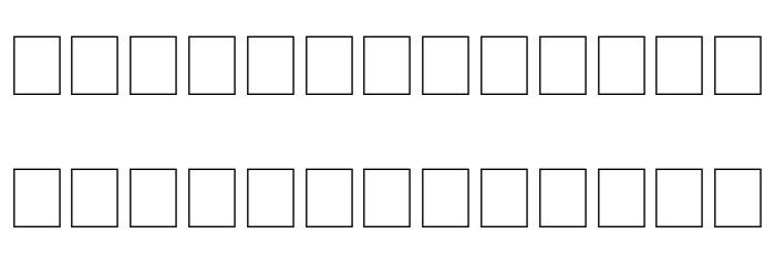 Kylych Font LOWERCASE