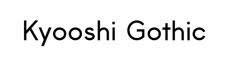 Kyooshi Gothic  Скачать бесплатные шрифты