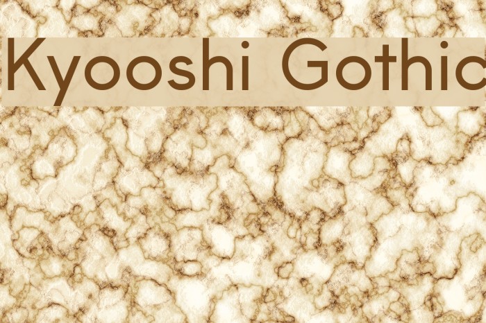 Kyooshi Gothic Font examples
