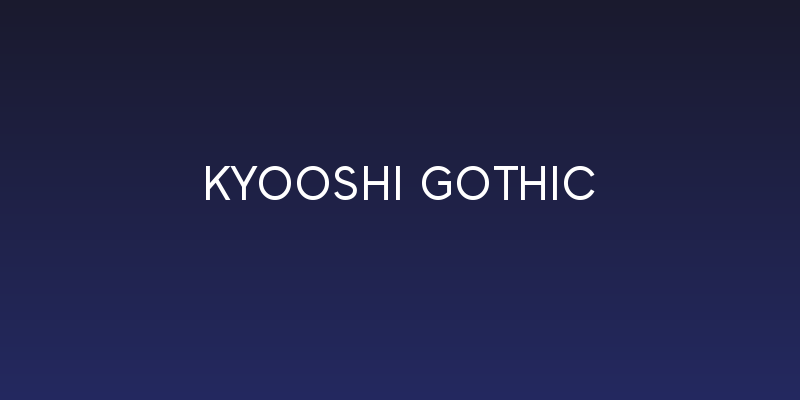 Kyooshi Gothic Social Header