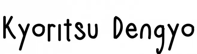 Kyoritsu Dengyo  Descarca Fonturi Gratis