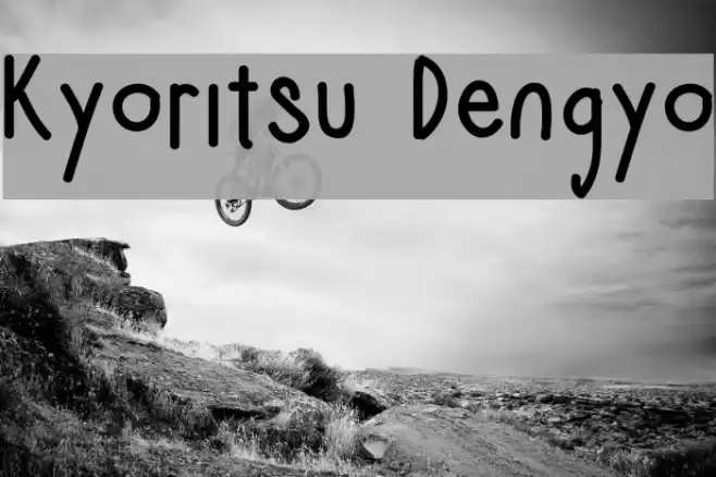 Kyoritsu Dengyo Font examples