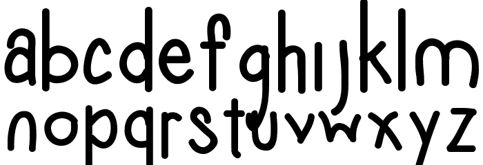 Kyoritsu Dengyo Font LOWERCASE