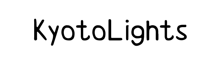 KyotoLights Font