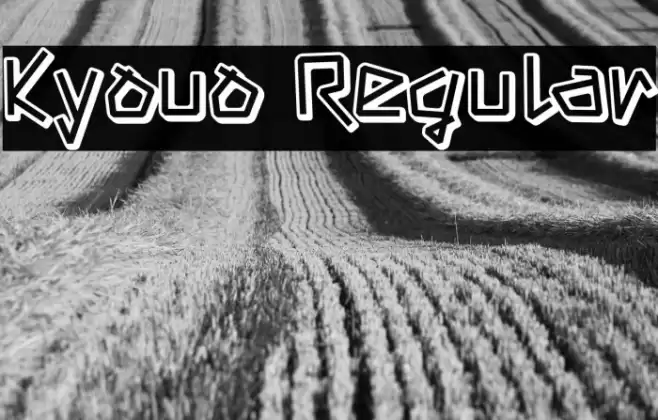 Kyouo Regular Font examples