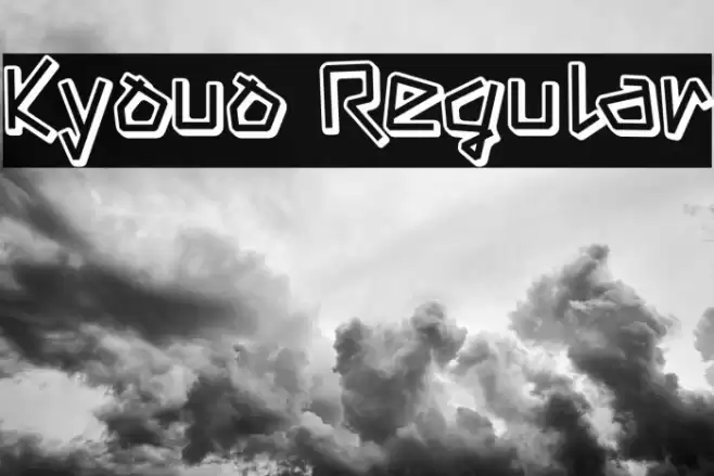 Kyouo Regular Font examples
