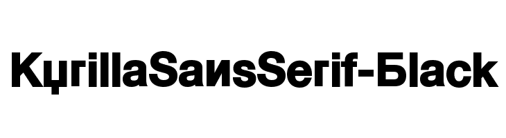 Download Kyrillasansserif Black Font Ffonts Net SVG Cut Files