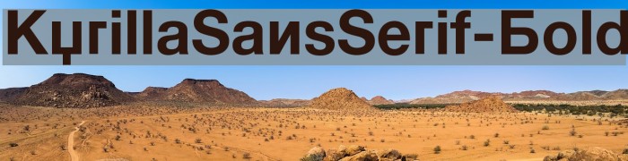 KyrillaSansSerif-Bold Font examples