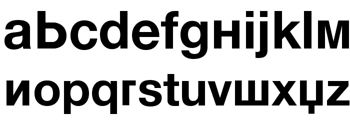 KyrillaSansSerif-Bold Font LOWERCASE